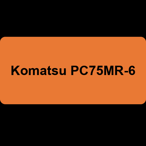Komatsu PC75MR-6
